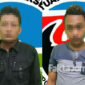 Dua tersangka kasus narkoba jenis sabu-sabu, diamankan di Polres Jombang beserta barang buktinya.