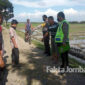 Proses identifikasi dan olah TKP terjadinya ledakan mercon atau petasan di area persawahan Desa Sentul, Kecamatan Tembelang, Jombang.