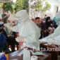 Proses tes swab PCR seluruh pegawai Pengadilan Agama (PA) Jombang.
