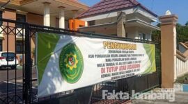 Suasan kantor Pengadilan Negeri Jombang, di hari pertama pasca dilockdown.