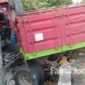 Kondisi truk setelah menabrak tembok pagar rumah warga di Dusun Ngemplak, Desa Pagerwojo, Kecamatan Perak, Kabupaten Jombang, Sabtu (14/8/2021) pagi.