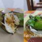 Nasi bakar, menu andalan warung milik Didin, di Dusun Dusun Padangan, Desa/ Kecamatan Plandaan, Kabupaten Jombang.