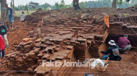 Ekskavasi situs Pande Gong, Dusun Kwasen, Desa Menganto, Kecamatan Mojowarno, Kabupaten Jombang.