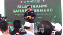 ACT  Jombang saat berada di Lumajang, berencana membangun 100 rumah warga terdampak erupsi Gunung Semeru.