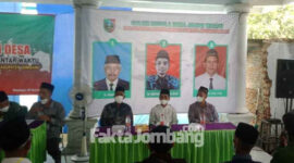 Pelaksanaan Pemilihan Kepala Desa Antar Waktu (KDAW) Mayangan, Kecamatan Jogoroto, Kabupaten Jombang, Rabu (8/12/2021).