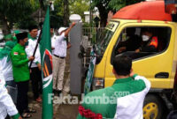 Pemberangkatan bantuan DPC PPP Jombang untuk korban erupsi Semeru di Lumajang.
