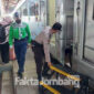 Suasana stasiun kereta api (KA) Jombang.