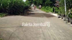 perbaikan jalan lapen desa Ngrimbi Bareng Jombang