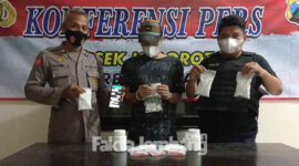 Pengedar pil dobel L ditangkap Polsek Jogoroto, Jombang.