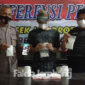Pengedar pil dobel L ditangkap Polsek Jogoroto, Jombang.