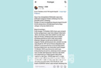 Tangkapan layar laporan/ surat terbuka yang dilayangkan warganet untuk Kapolri.