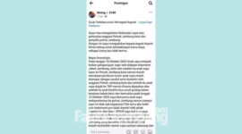 Tangkapan layar laporan/ surat terbuka yang dilayangkan warganet untuk Kapolri.