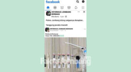 Tangkapan layar postingan jual beli narkoba jenis sabu-sabu di salah satu grup Facebook di Jombang.