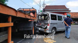 Lokasi kecelakaan di simpang empat Desa Pandanwangi, Kecamatan Diwek, Kabupaten Jombang.