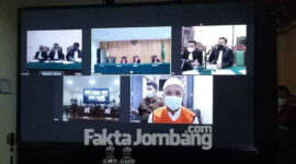 Sidang pembuktian kecelakaan artis Vanessa Angel, terdakwa Tubagus Muhammad Joddy Pramas Setya, di Pengadilan Negeri Jombang, Kamis (3/2/2022).