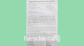Surat ancaman mogok produksi dari Paguyuban Komunitas Tahu Jombang yang beredar di Medsos.