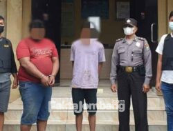 Curi Tiang Telepon di Perak Jombang, Dua Pria Asal Sidoarjo Ditangkap