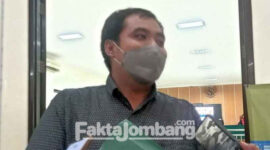 Eko Wahyudi sat diwawancarai usai persidangan dengan agenda pembacaan pledoi atau pembelaan, di PN Jombang, Senin (28/3/2022).