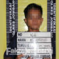 Tersangka kasus persetuhan gadis bawah umur saat diamankan di Polres Jombang.