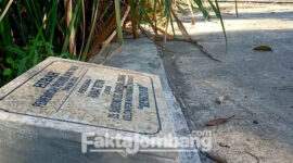 Proyek rabat beton Hibah Provinsi Jatim 2021 di Dusun Bandung, Desa Bandung, Kecamatan Diwek, Kabupaten Jombang.