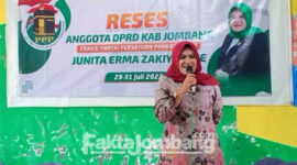 Anggota DPRD Jombang Junita Erma Zakiyah, dalam Reses bersama Kepala Raudlatul Athfal (RA) dan Taman Kanak-kanak (TK) se-Kecamatan Diwek, Kabupaten Jombang, Jumat (29/7/2022).