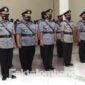 Upacara serah terima jabatan (Sertijab) di Gedung Graha Bhakti Bhayangkara Polres Jombang, Jumat (22/07/2022). 