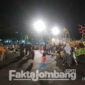 Kondisi playground Alun-alun Jombang yang dipadati pengunjung pada Minggu (18/9/2022) malam.